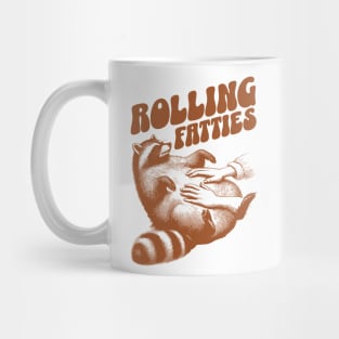 Rolling Fatties Funny Raccoon Design Mug